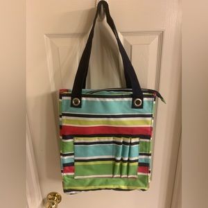 Thirty-one Organizing Tall Utility Tote Bag in Preppy Pop Never Used